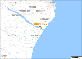 map of Pareora