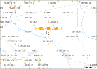 map of Parepa-Ruşani