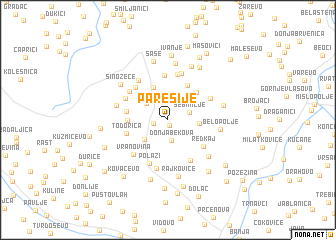 map of Paresije