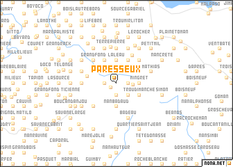 map of Paresseux