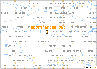 map of Parets de Ampurdá