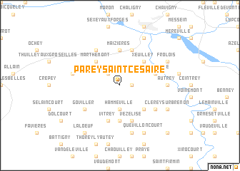 map of Parey-Saint-Césaire