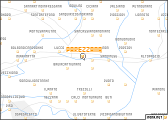 map of Parezzana