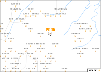 map of Paré