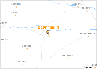 map of Parfënovo