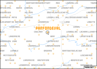 map of Parfondeval