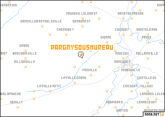 map of Pargny-sous-Mureau