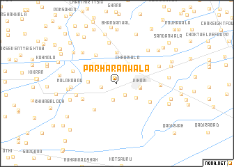 map of Parhāranwāla