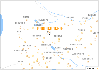 map of Pariacancha