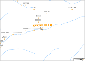 map of Pariacolca