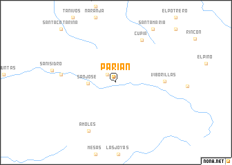 map of Parián