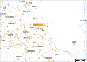 map of Paria Puquio