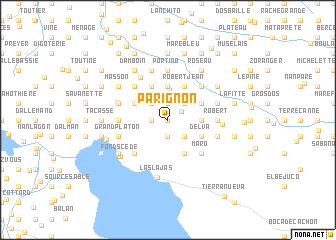 map of Parignon