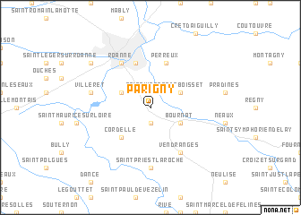 map of Parigny