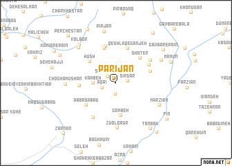 map of Parī Jān