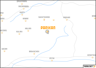 map of Parīkān