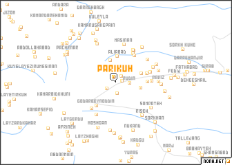 map of Pārī Kūh