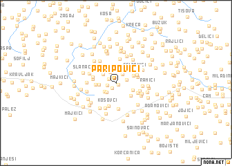 map of Paripovići