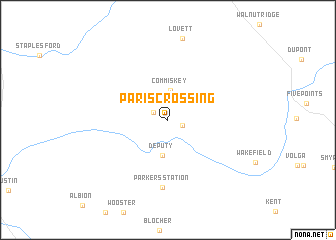 map of Paris Crossing