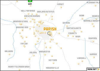 map of Parish