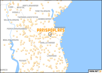 map of Paris Poplars