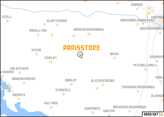 map of Paris Store