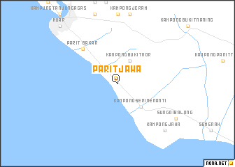 map of Parit Jawa