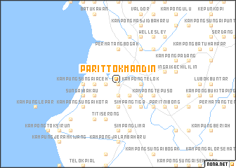 map of Parit Tok Mandin