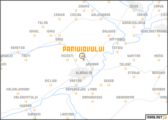 map of Părîu Iovului