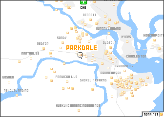 map of Parkdale