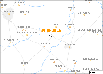 map of Parkdale