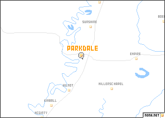 map of Parkdale