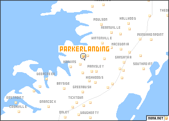 map of Parker Landing