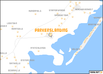 map of Parkers Landing