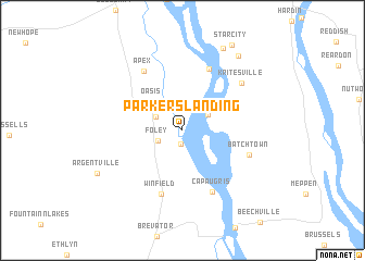 map of Parkers Landing