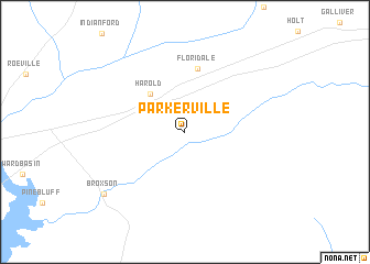 map of Parkerville