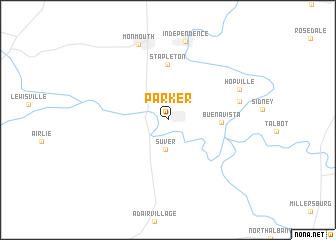 map of Parker