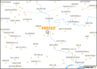 map of Parker