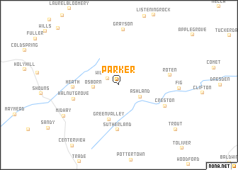 map of Parker