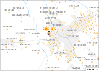 map of Parker