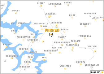 map of Parker