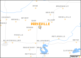 map of Parkeville