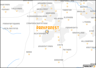 map of Park Forest