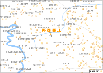 map of Park Hall