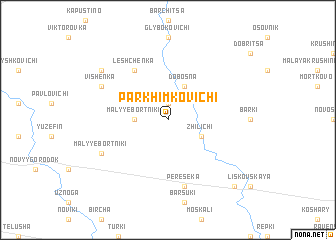 map of Parkhimkovichi