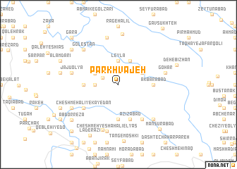 map of Par Khvājeh