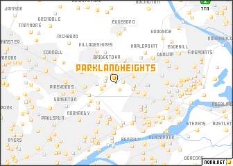 map of Parkland Heights