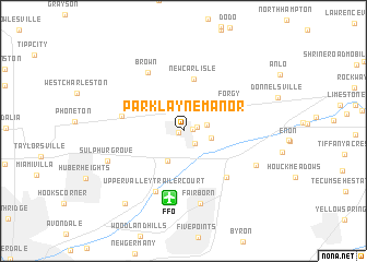 map of Park Layne Manor