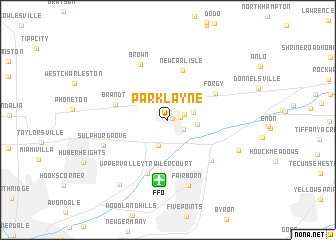 map of Park Layne