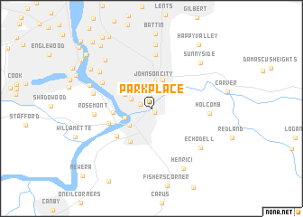 map of Park Place